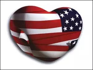 Walentynki, serce USA