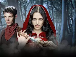 Merlin - Colin Morgan, Sztylet, The Adventures of Merlin, Przygody Merlina, Morgana - Katie McGrath