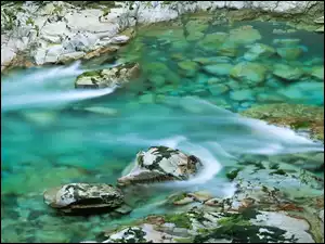 Rzeka, Kamienie, Woda