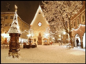 Miasto, Zima, Śnieg