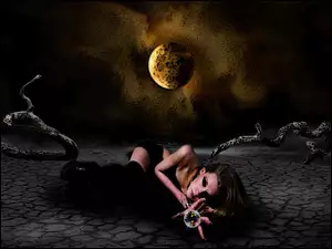 Księżyc, Kobieta, Demon