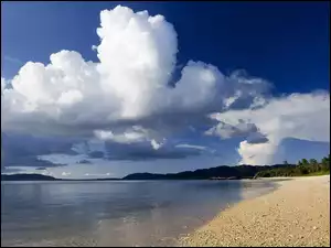 Plaża, Chmury