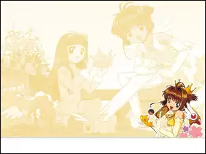 Cardcaptor Sakura, pluszak, dziewczyny, korona