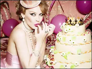 Kylie Minogue, Balony, Piętrowy, Tort