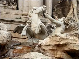 Di Trevi, Marmur, Rzym, Posągi