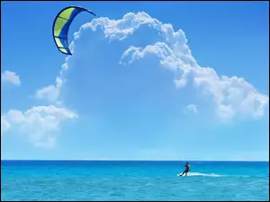 Latawiec, Morze, Kitesurfing