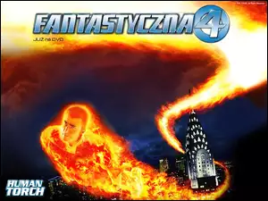 Chris Evans, Fantastic Four 1, ogień, miasto