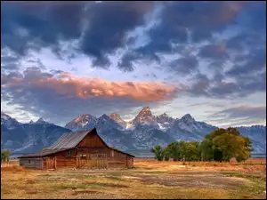 Wyoming, Teton, Narodowy, Park, Góry, Grand, USA