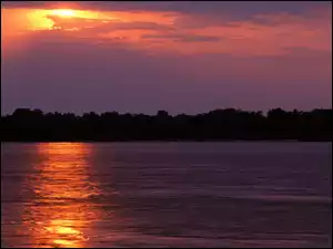 Słońca, Jezioro, Zachód