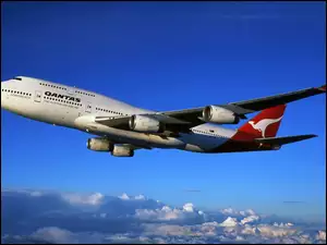Samolot, Airline, Chmury, Australian