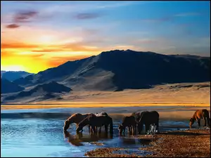Konie, Góry, Jezioro