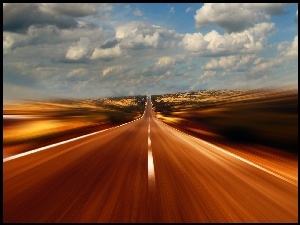 Droga, Niebo, Wrażenie, Prędkości