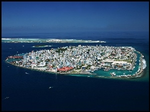 Ocean, Malediwy, Male, Stolica, Wyspa