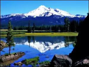 Oregon, Jezioro, Nieczynny, Sparks, Wulkan