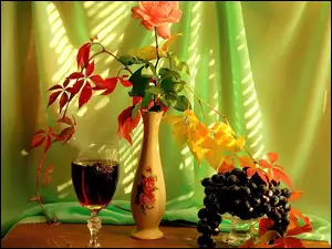 Jesienny, Wino, Bukiet, Winogrona