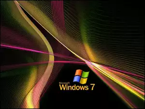 Abstrakcja, System, Windows 7, Operacyjny, Logo