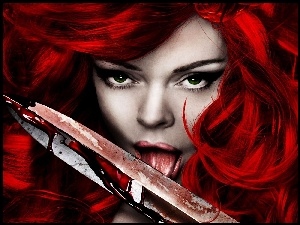 Krew, Kobieta, Nóż