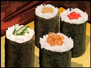 Grafika, Jedzenie, Sushi