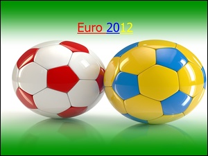 Narodowe, Euro 2012, Piłki, Dwie, Barwy