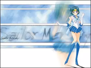 Sailor Moon, kozaki, mercury, kobieta