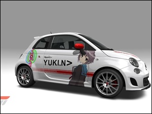 Fiat, Anime, 500, Yuki
