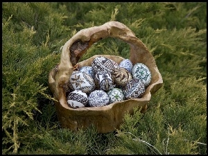 Wielkanocne, Kosz, Jajka