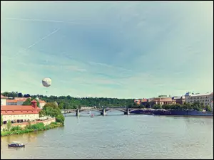 Panorama, Most, Miasta, Rzeka