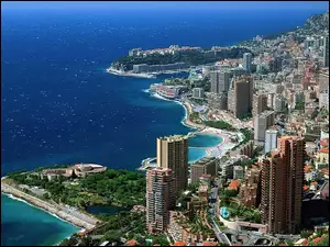 Monte Carlo, Wybrzeże, Panorama, Miasta