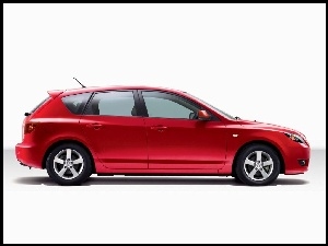 Czerwona, Mazda 3