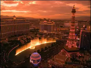 Las Vegas, Panorama, Nocą