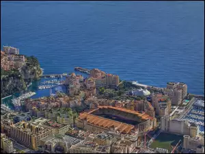 Panorama, Wybrzeże, Miasta, Monako