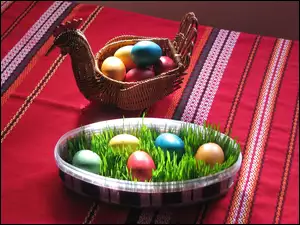 Wielkanocne, Koszyk, Jajka