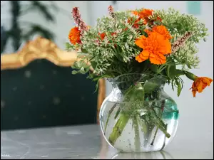 Wazonik, Bukiet, Kwiatów