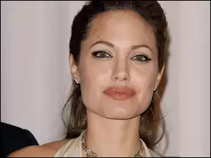 naszyjnik, Angelina Jolie, duże usta