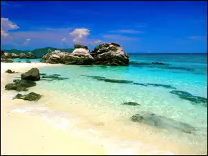 Tajlandia, Plaża, Rafa, Morze