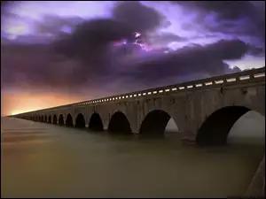 Most, Chmury, Rzeka