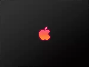 Apple, Poświata, Logo, Różowa