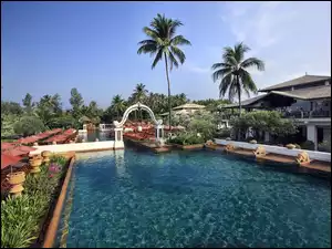 Hotel, Malediwy, Basen, Tropik