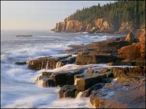 Morze, Maine, Klify, Acadia