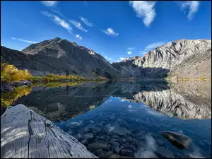 Góry, Kalifornia, Jezioro Convict, USA