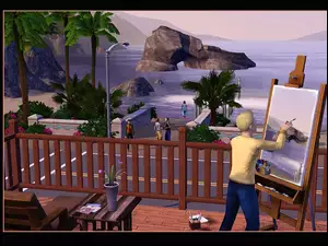 Jezioro, The Sims 3, Obraz
