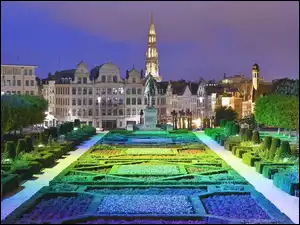 Pałac, Belgia, Ogród, Bruksela