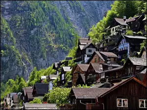 Stok, Hallstatt, Domy, Austria, Góry