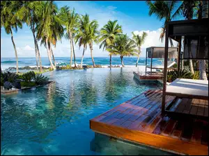 Indonezja, Hotel, Basen, Taras, Ocean