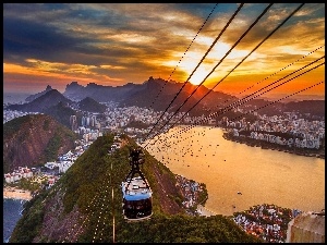 Słońca, Rio de Janeiro, Linowa, Kolejka, Zachód