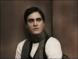 szalik, Joaquin Phoenix, ciemne włosy