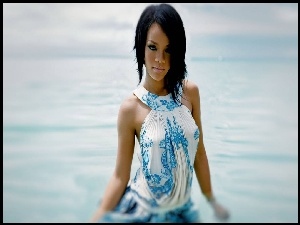 Sukienka, Rihanna, Niebieska