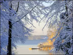 Jezioro Murray, Zima, Karolina Południowa, USA