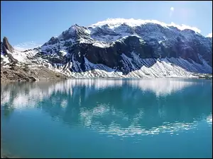 Jezioro, Szwajcaria, Ośnieżone, Góry