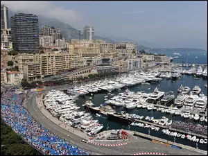 Miasta, Jachty, Monako, Statki, Panorama, Port
